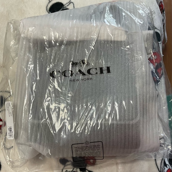 NWT Unisex Coach Houston Map Leather Bag - Picture 1 of 8